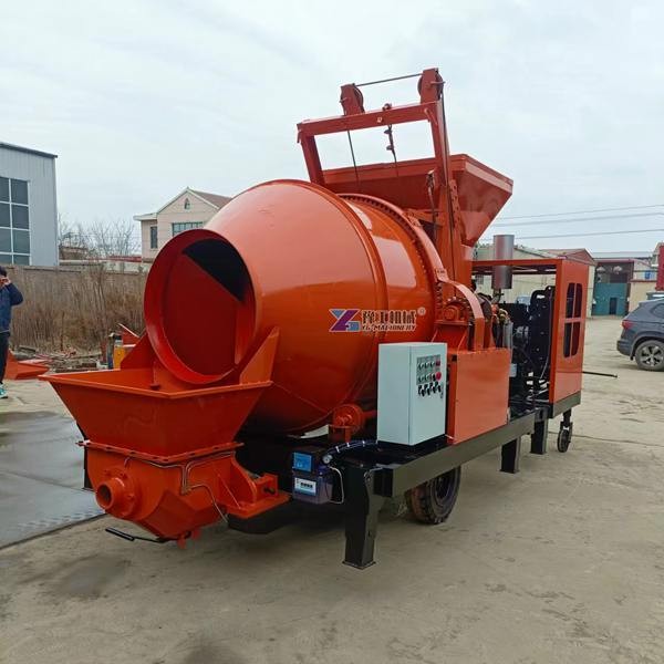 Diesel Concrete Mixer With Pump